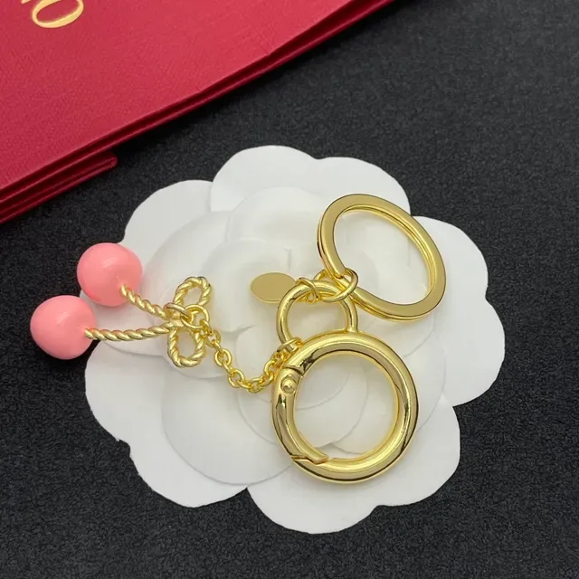 Pulsera Valentino VLogo Charm Oro Rosa Metal Esmaltado Charms 3