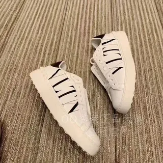 Valentino VLTN White Logo-Print Slip-On Lifestyle Sneakers 3