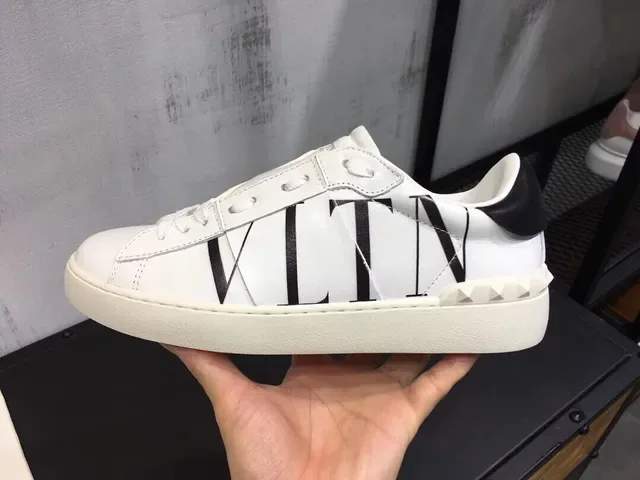 Valentino VLTN White Logo-Print Slip-On Lifestyle Sneakers 4