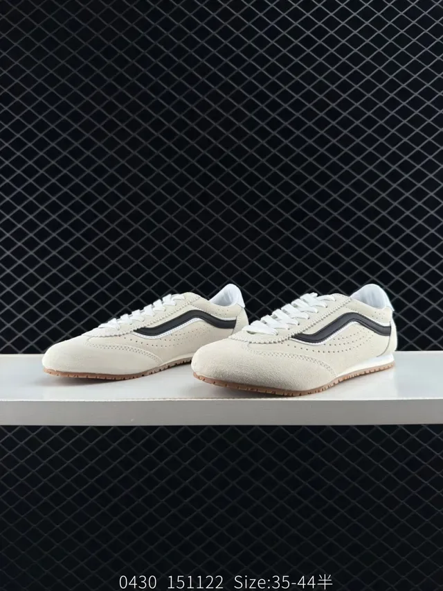 Vans Super LowPro Beige Suede Thin-Sole Lifestyle Sneakers 2