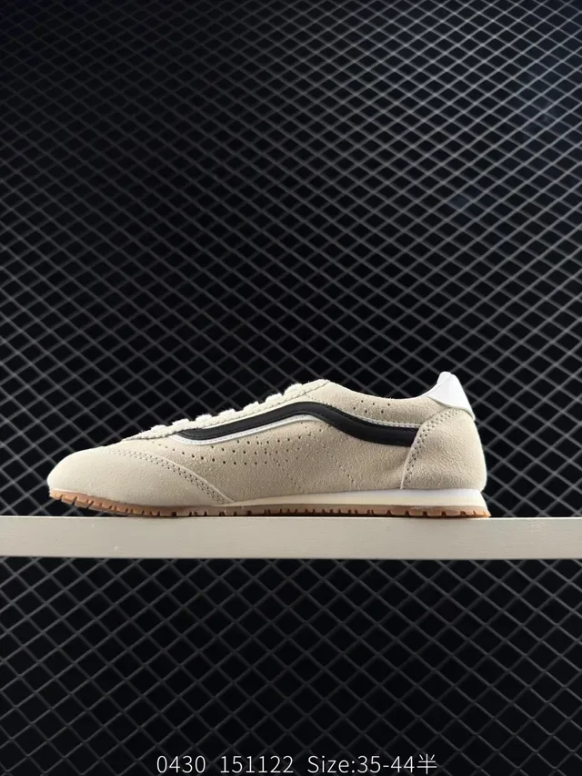 Vans Super LowPro Beige Suede Thin-Sole Lifestyle Sneakers 5