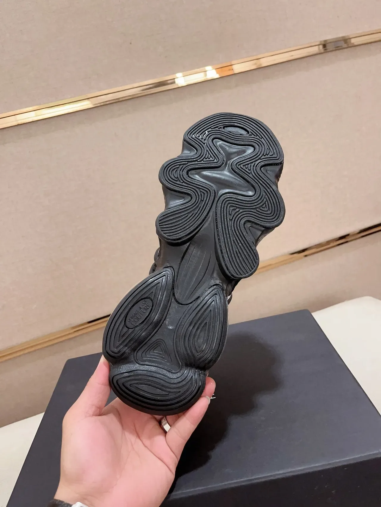 Versace Chain Reaction Black White Transparent Lifestyle Sneakers 3