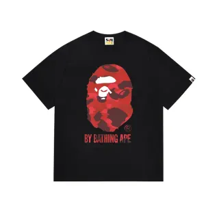 تي شيرت أسود A Bathing Ape ABC Camo Ape Head