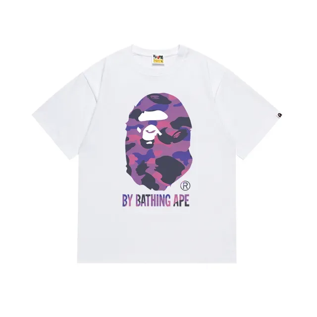 Camiseta negra A Bathing Ape ABC Camo Ape Head 10