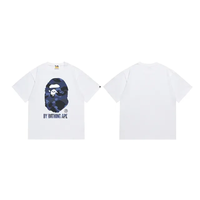 Camiseta negra A Bathing Ape ABC Camo Ape Head 13