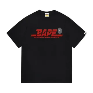 تي شيرت أسود بطباعة جرافيك A Bathing Ape BAPE