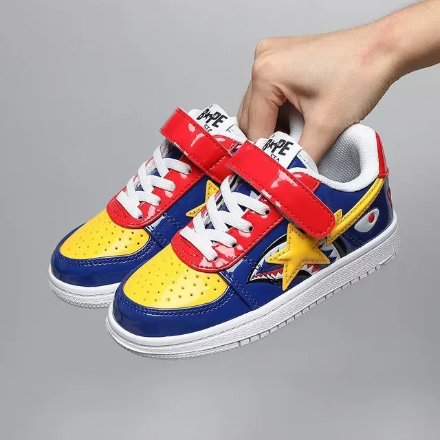 A Bathing Ape BAPE STA Green Red Star Lifestyle Sneakers 4