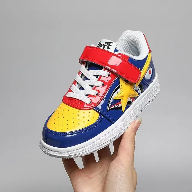 A Bathing Ape BAPE STA Green Red Star Lifestyle Sneakers 16