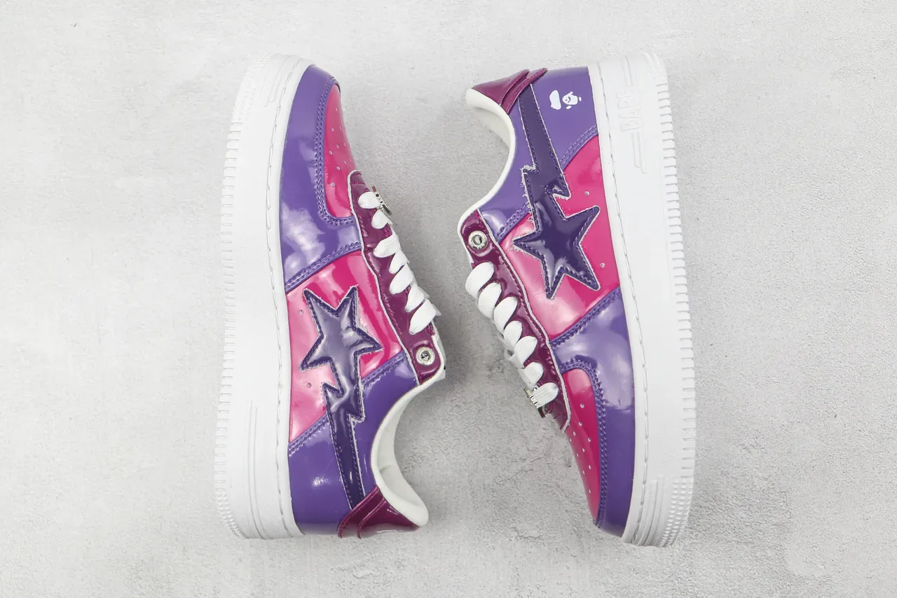 A Bathing Ape BAPE STA Zapatillas Lifestyle Magenta Purple Glossy 2