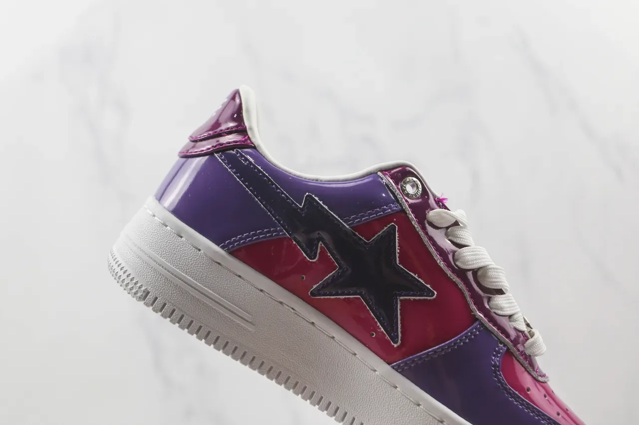 A Bathing Ape BAPE STA Zapatillas Lifestyle Magenta Purple Glossy 5