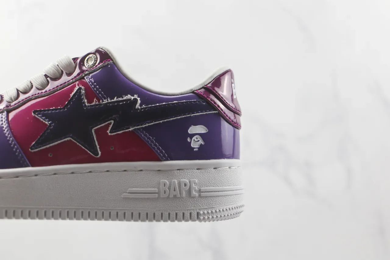 A Bathing Ape BAPE STA Zapatillas Lifestyle Magenta Purple Glossy 7