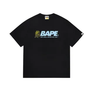 تي شيرت أسود بطباعة جرافيك A Bathing Ape
