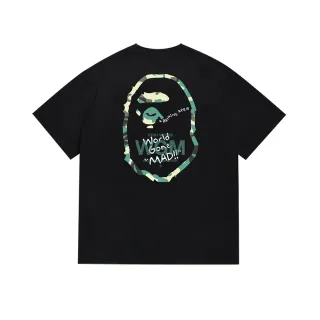 A Bathing Ape Graphic Print Camouflage Outline Ape Head T-Shirt