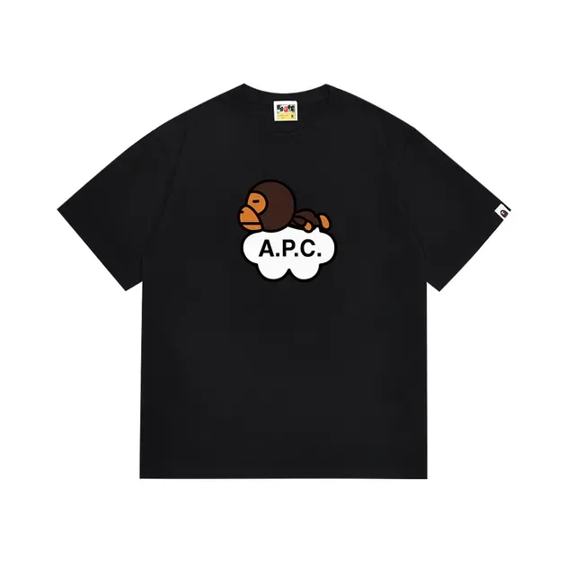 A.P.C. 猿云图案印花T恤 5