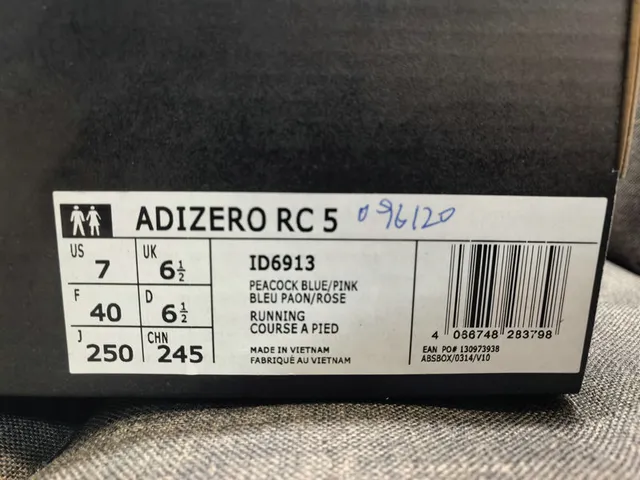 Adidas Adicero RC 5 Navy Blue and Black Running Shoes 2