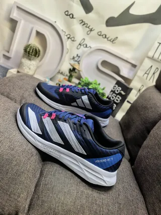 Adidas Adicero RC 5 Navy Blue and Black Running Shoes 7