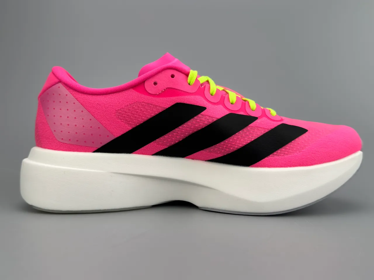 Adidas Adizero Evo 2 أحذية جري وردي نيون أصفر أسود 10
