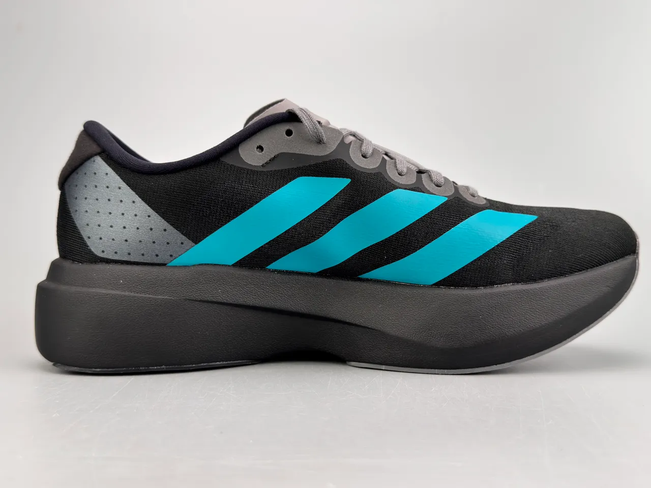 Adidas Adizero Evo.S Black Cyan Blue Running Shoes 10