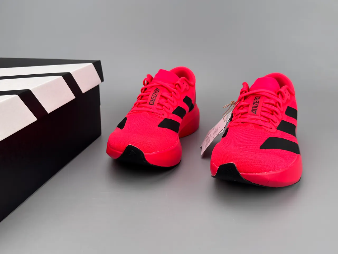 Adidas Adizero Evo.S लाल काला रनिंग शूज 3