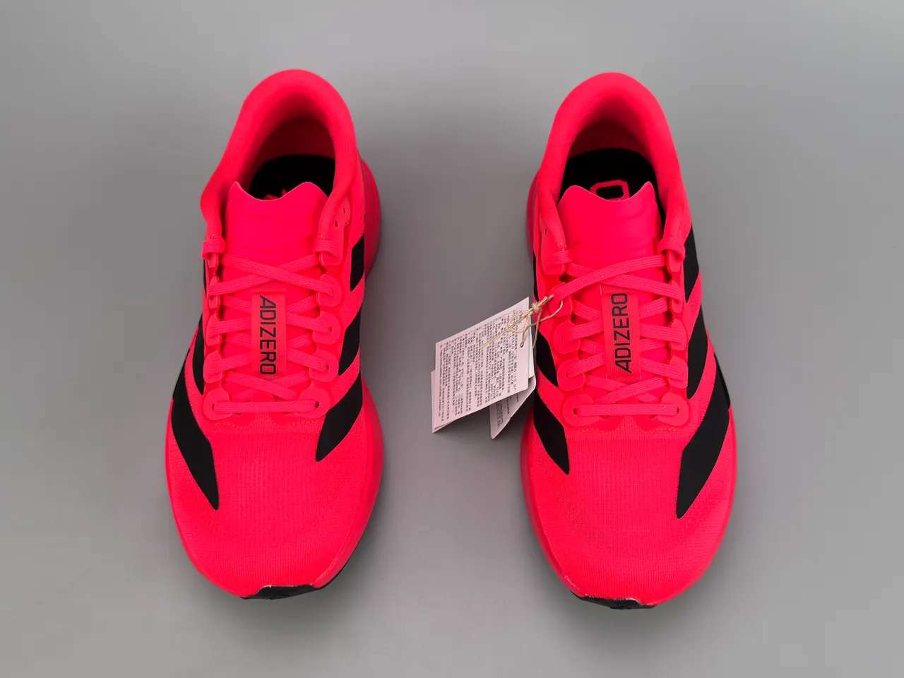 Adidas Adizero Evo.S लाल काला रनिंग शूज 4