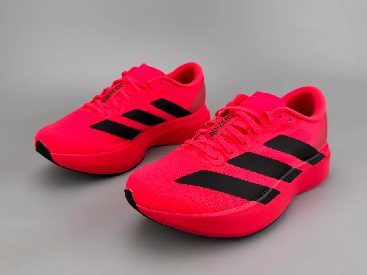 Adidas Adizero Evo.S लाल काला रनिंग शूज 6