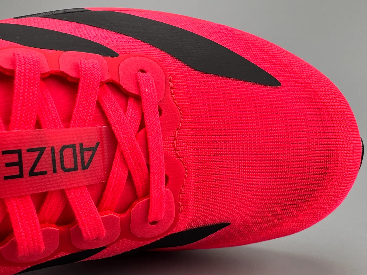 Adidas Adizero Evo.S लाल काला रनिंग शूज 9