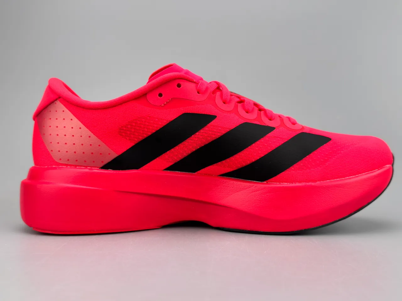 Adidas Adizero Evo.S लाल काला रनिंग शूज 10