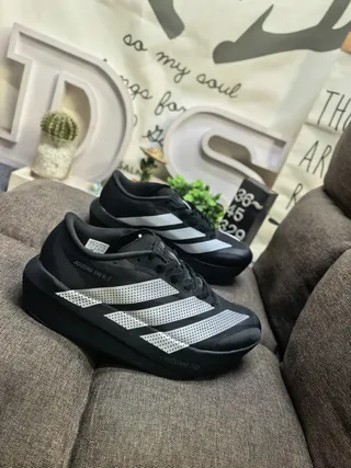 Adidas Adizero Evo SL 2 Black Silver Lightstrike Pro Running Shoes 19