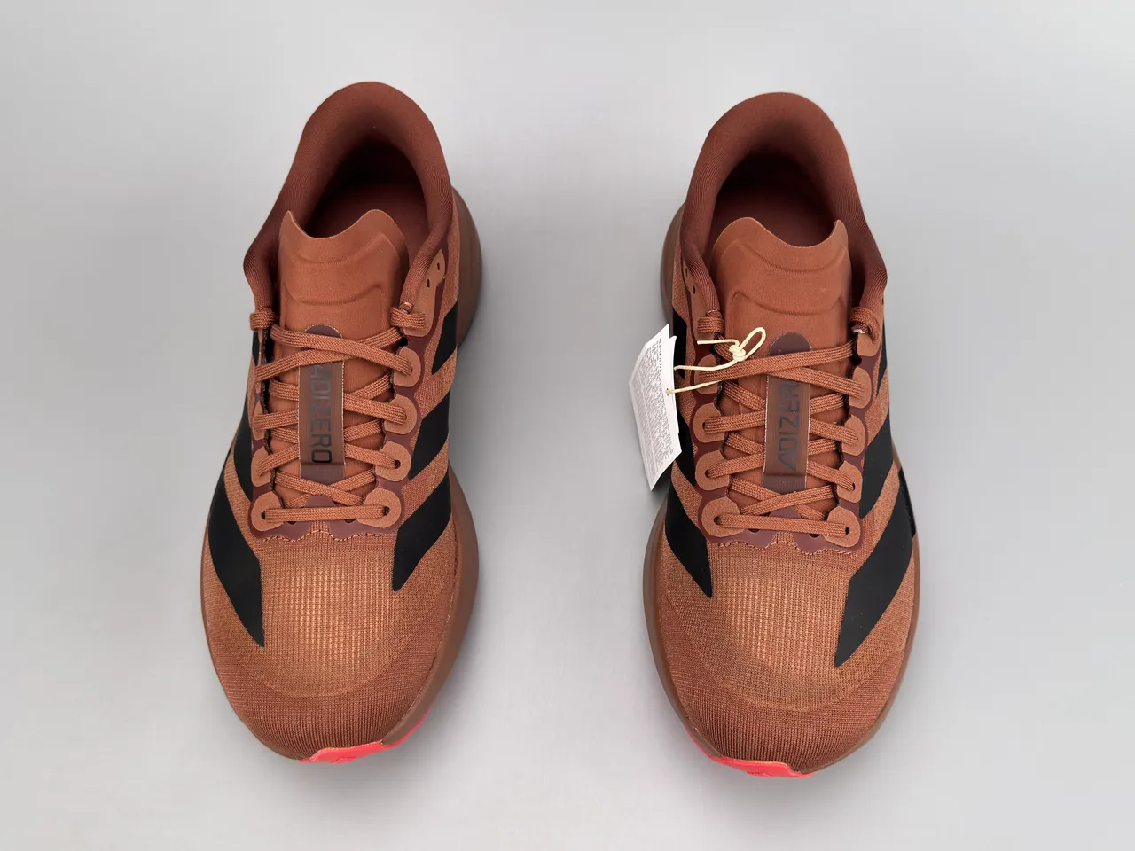 Adidas Adizero Evo SL بني أسود أحمر أحذية جري 7