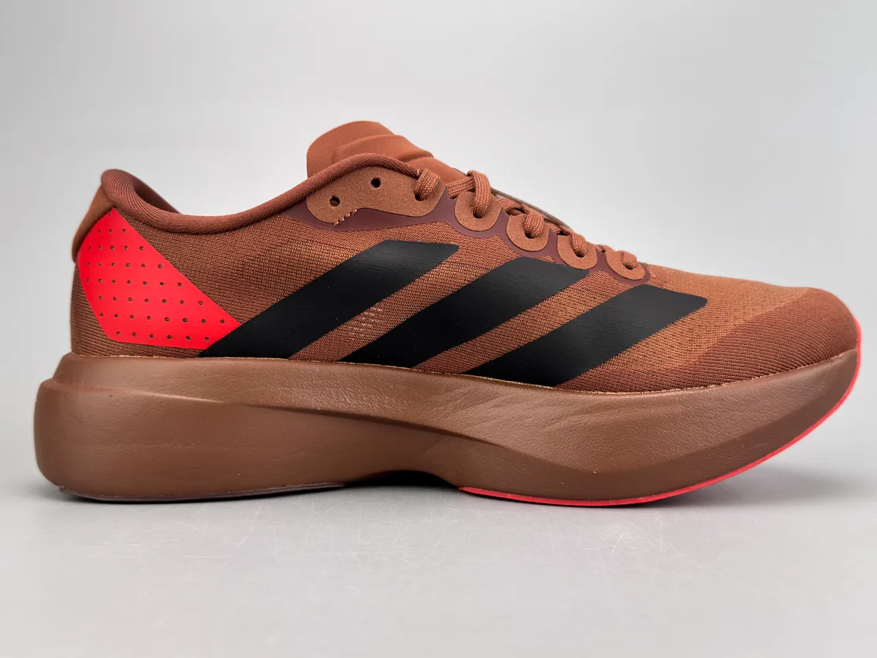 Adidas Adizero Evo SL بني أسود أحمر أحذية جري 10