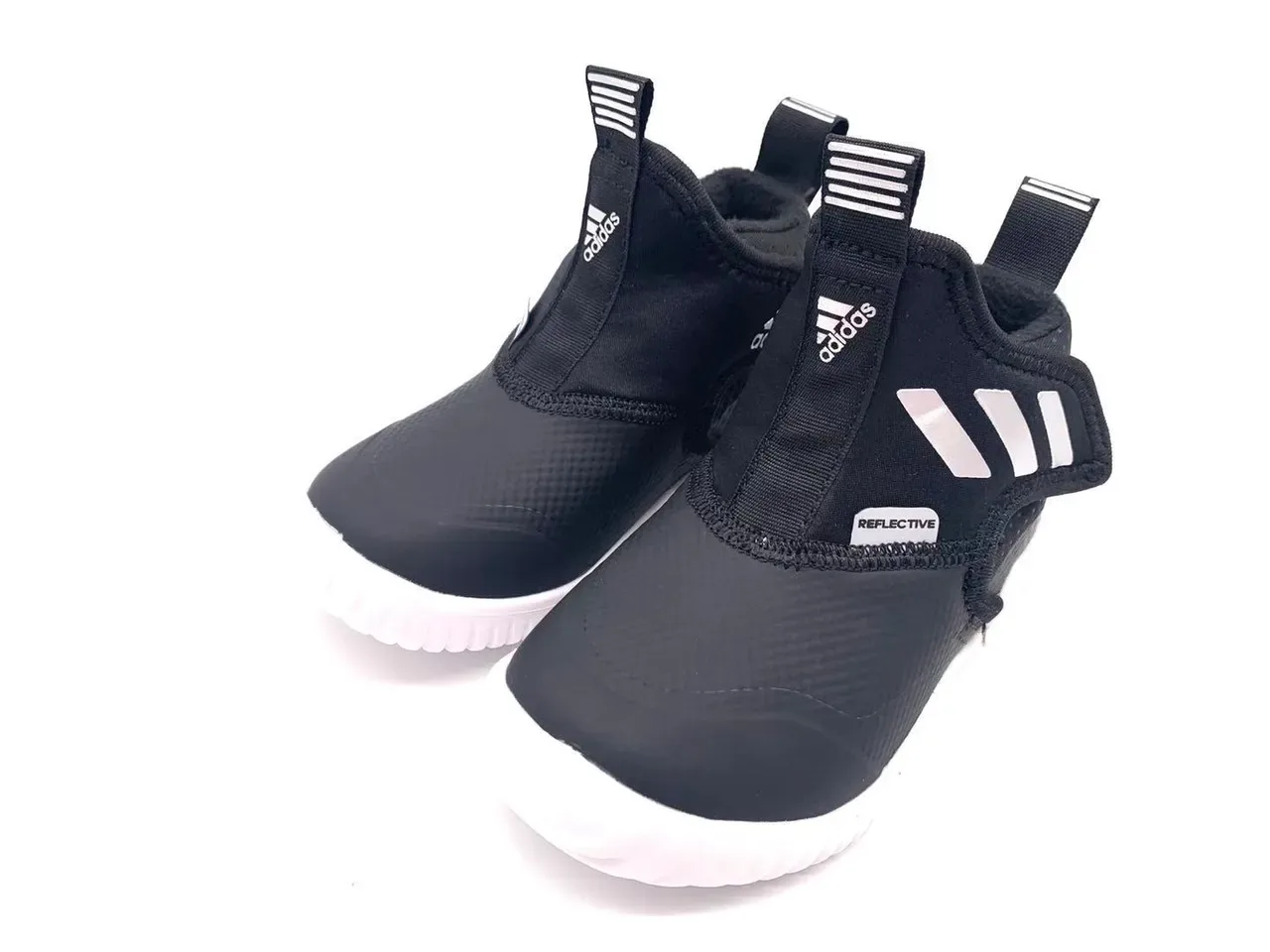 Adidas Black Gray Slip-On Water-Resistant Sneakers 12