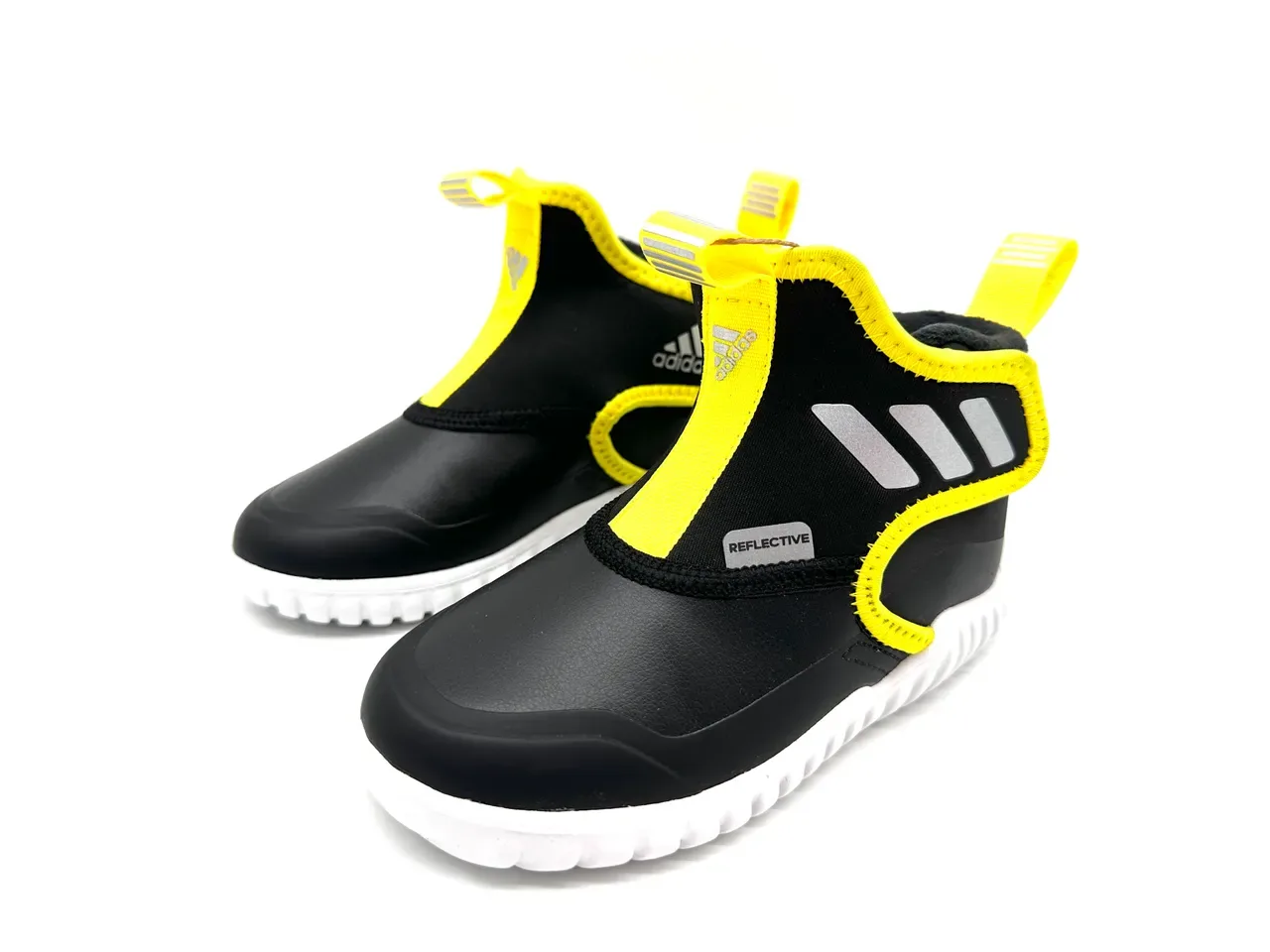 Adidas Black Gray Slip-On Water-Resistant Sneakers 15