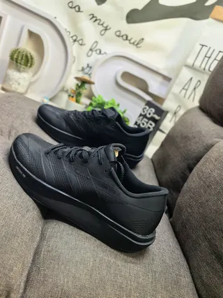 Adidas Black White Engineered Mesh Upper Perforated Dot Pattern Lifestyle Sneakers 7