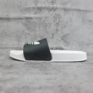 Adidas Preto Branco Minimalista Moldado EVA Solado Chinelos