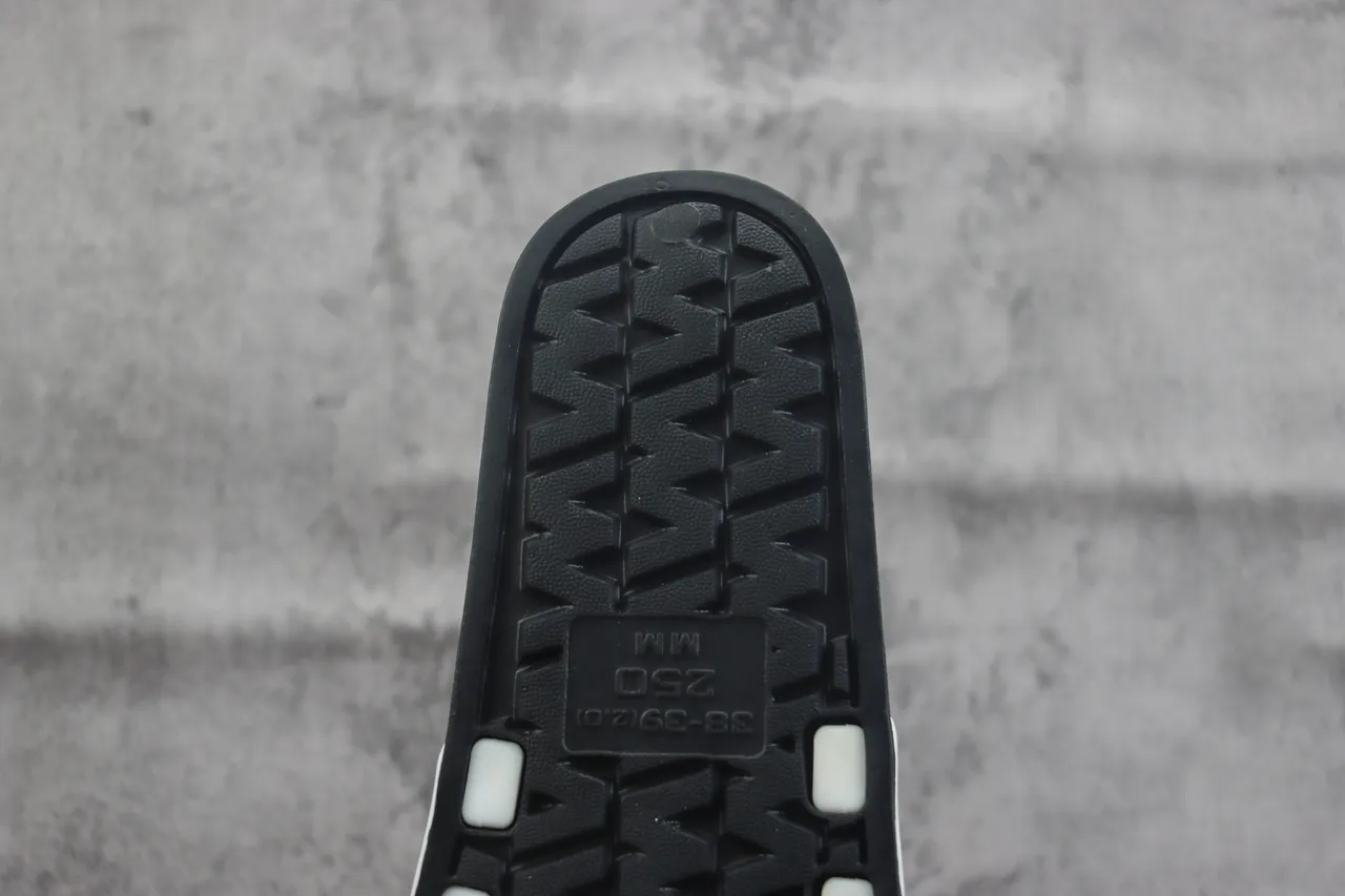 Adidas Black White Minimalist Molded EVA Sole Slippers 3