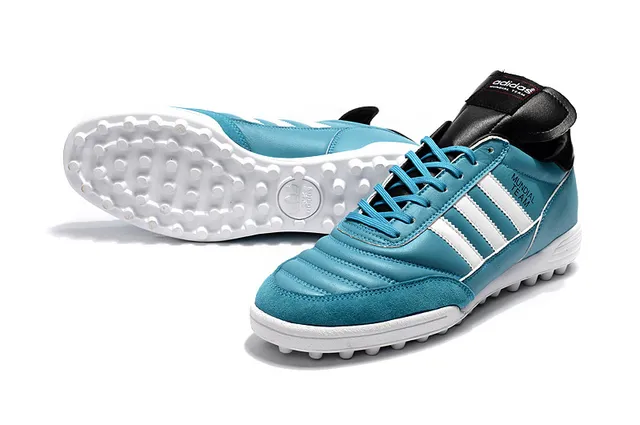 Adidas Copa Blue White Low-Top Leather Upper Turf Soccer Shoes 2