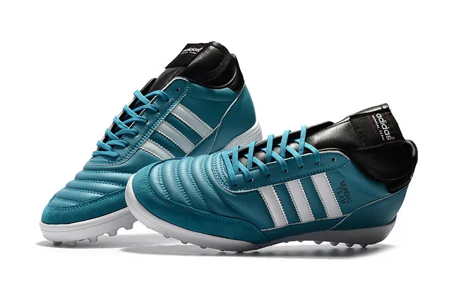 Adidas Copa Blue White Low-Top Leather Upper Turf Soccer Shoes 7