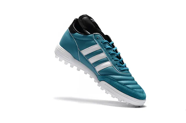 Adidas Copa Blue White Low-Top Leather Upper Turf Soccer Shoes 8