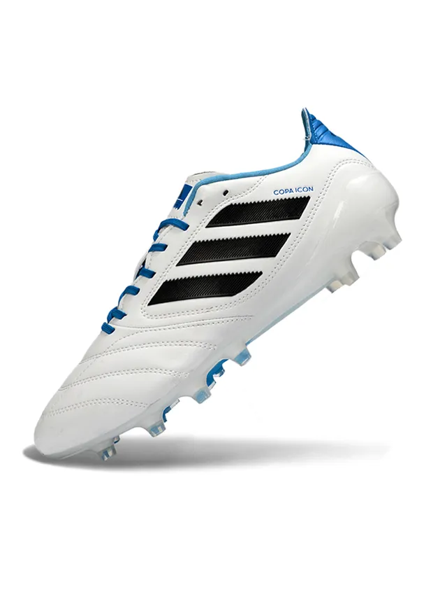 Adidas Copa Icon White Blue Black Firm-Ground Sapatos de futebol 3
