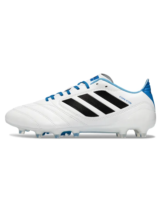 Adidas Copa Icon White Blue Black Firm-Ground Sapatos de futebol 7