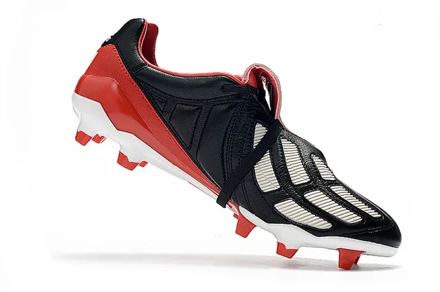 Adidas Copa लाल রূপালী কুইল্টেড চামড়ার উপর তিন স্ট্রাইপ সাইড প্যানেল দৃঢ় মাটির ফুটবল জুতা 2