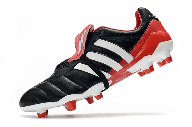 Adidas Copa लाल রূপালী কুইল্টেড চামড়ার উপর তিন স্ট্রাইপ সাইড প্যানেল দৃঢ় মাটির ফুটবল জুতা 3
