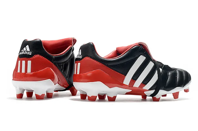 Adidas Copa लाल রূপালী কুইল্টেড চামড়ার উপর তিন স্ট্রাইপ সাইড প্যানেল দৃঢ় মাটির ফুটবল জুতা 5