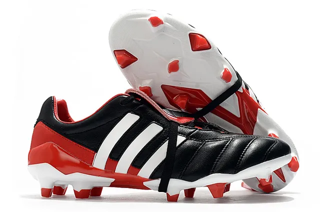 Adidas Copa लाल রূপালী কুইল্টেড চামড়ার উপর তিন স্ট্রাইপ সাইড প্যানেল দৃঢ় মাটির ফুটবল জুতা 6