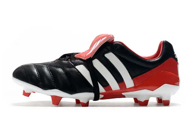 Adidas Copa लाल রূপালী কুইল্টেড চামড়ার উপর তিন স্ট্রাইপ সাইড প্যানেল দৃঢ় মাটির ফুটবল জুতা 8
