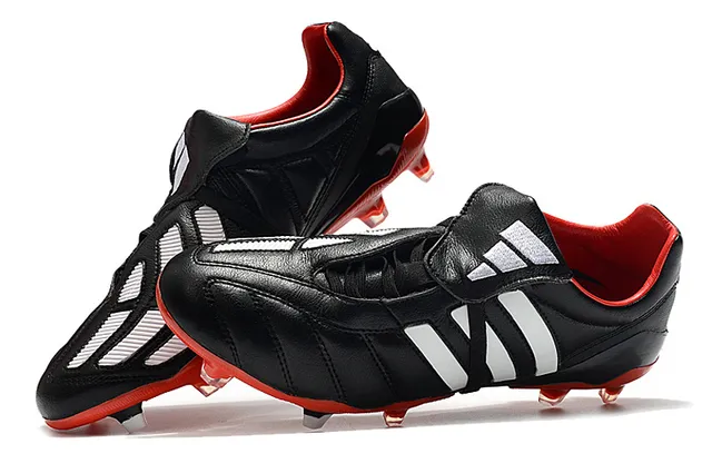 Adidas Copa लाल রূপালী কুইল্টেড চামড়ার উপর তিন স্ট্রাইপ সাইড প্যানেল দৃঢ় মাটির ফুটবল জুতা 9