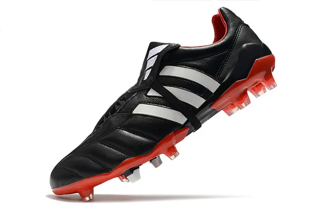 Adidas Copa लाल রূপালী কুইল্টেড চামড়ার উপর তিন স্ট্রাইপ সাইড প্যানেল দৃঢ় মাটির ফুটবল জুতা 11