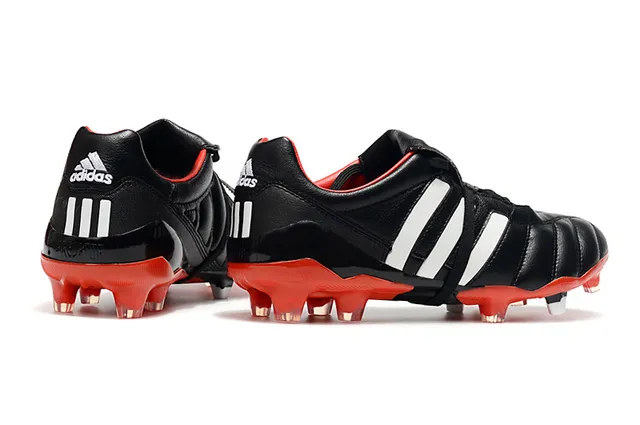 Adidas Copa लाल রূপালী কুইল্টেড চামড়ার উপর তিন স্ট্রাইপ সাইড প্যানেল দৃঢ় মাটির ফুটবল জুতা 14