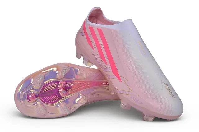 Adidas F30 Translucent Pink Iridescent Zapatos de fútbol para terreno firme 4
