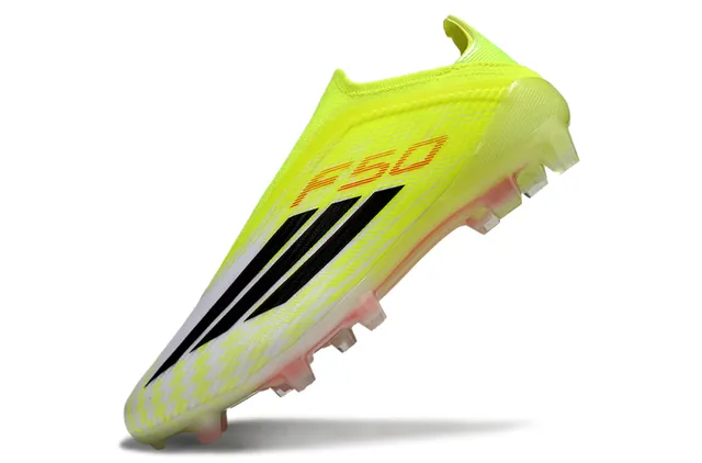 Adidas F50 Neon Yellow Black Firm-Ground Sapatos de futebol 11